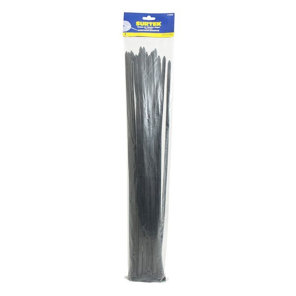 Surtek Plastic Cable Tie Black Color 50 Pieces 203 X 46Mm 114211